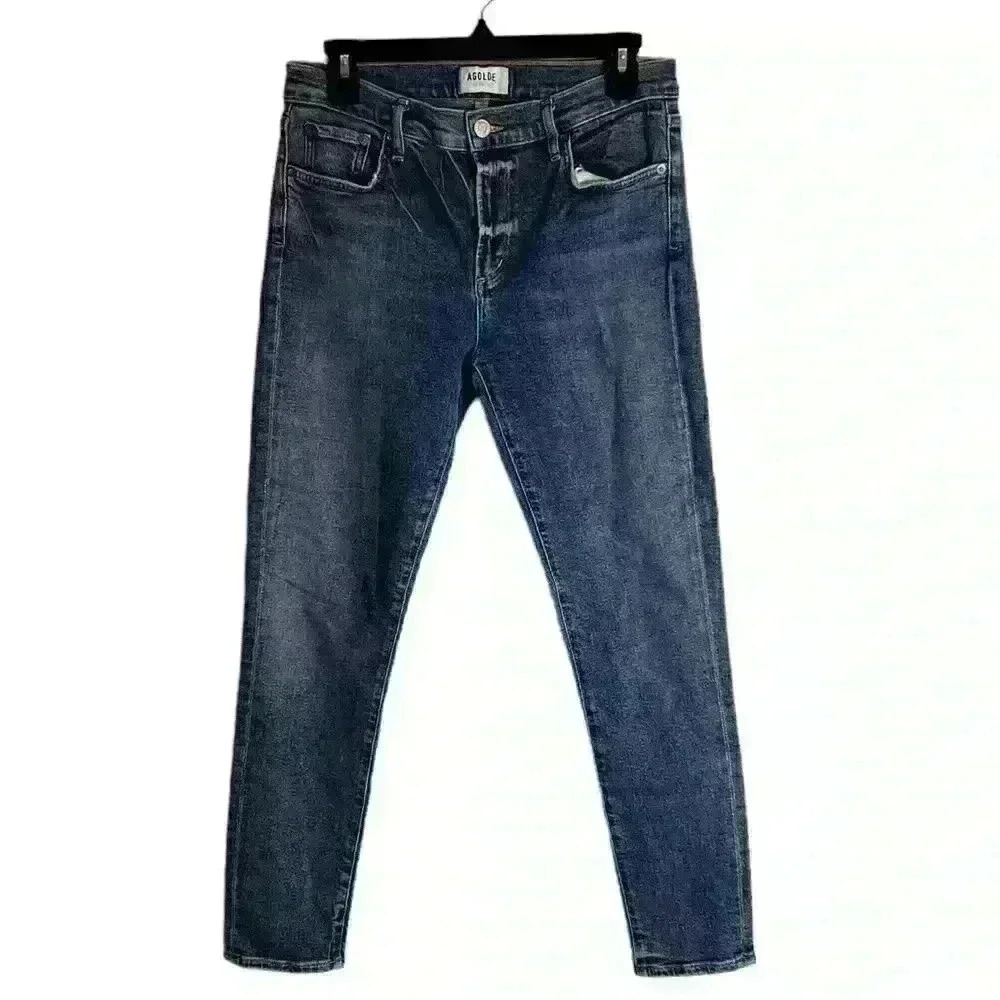 Agolde Sophie Ankle Mid Rise Skinny Jeans Size 28 - Picture 2 of 9